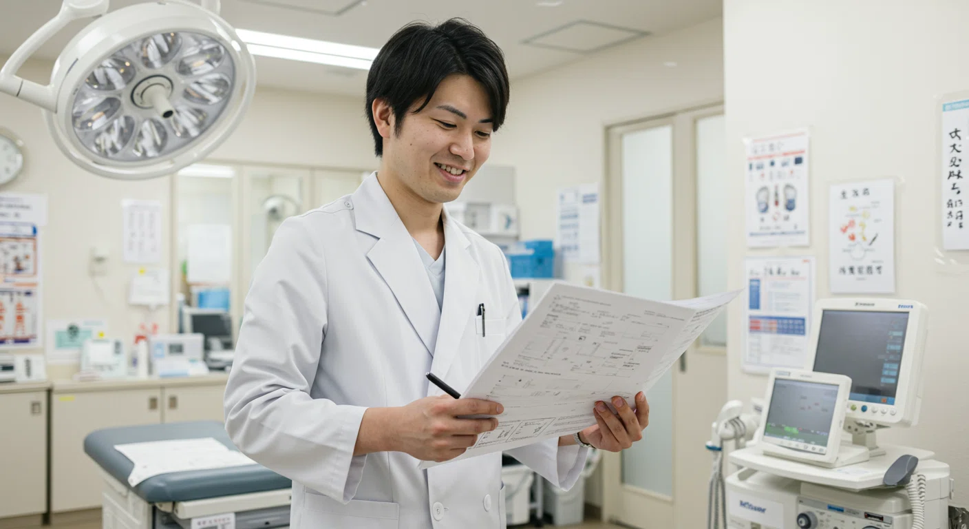 30代医師のキャリア選択を表現した画像