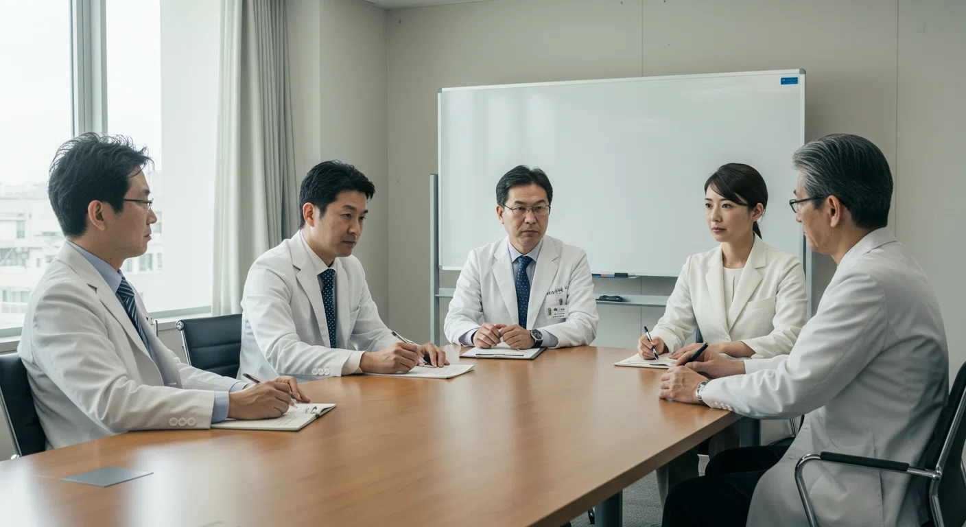 病院の管理職会議の様子