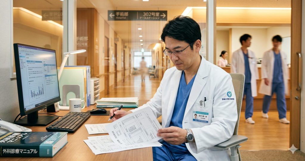 外科医の年収・給料を診療科別に比較するイメージ