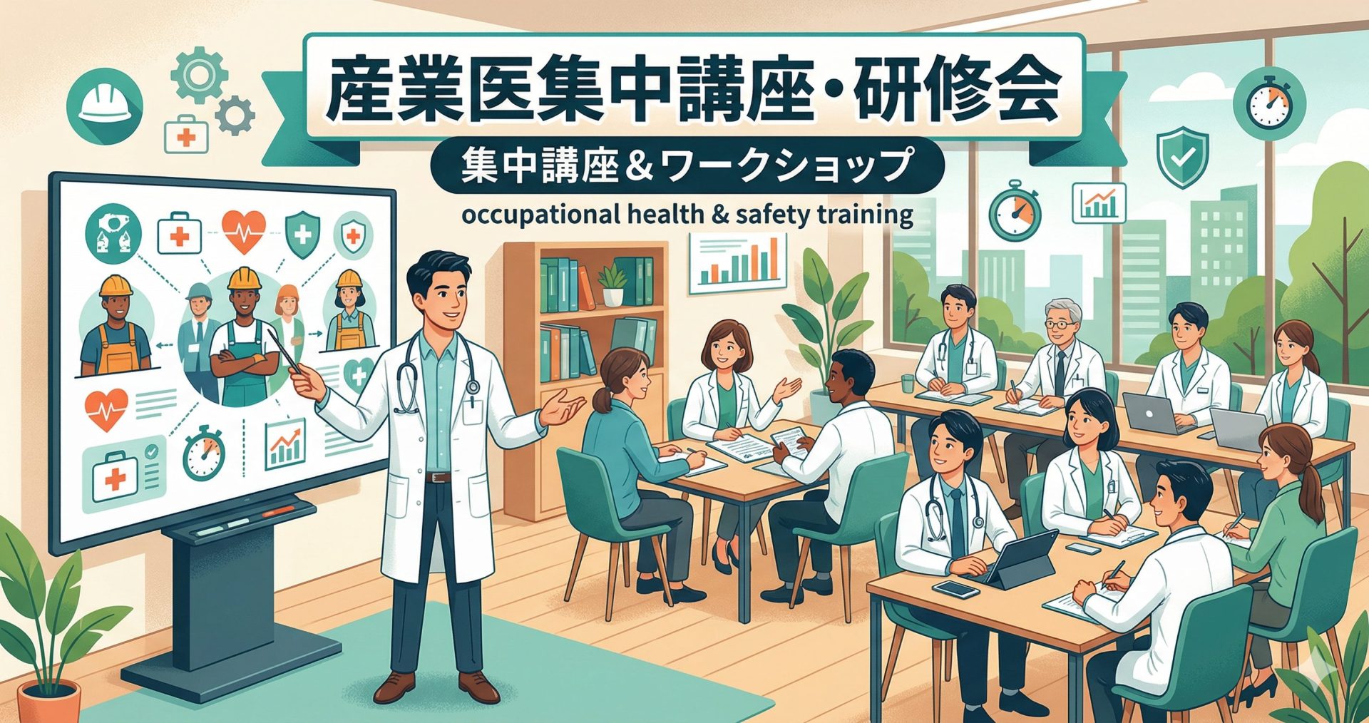 産業医集中講座・研修会のイメージ 