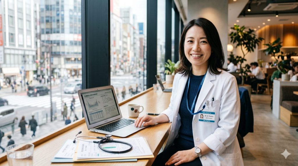 フリーランス医師として働く女性医師のイメージ