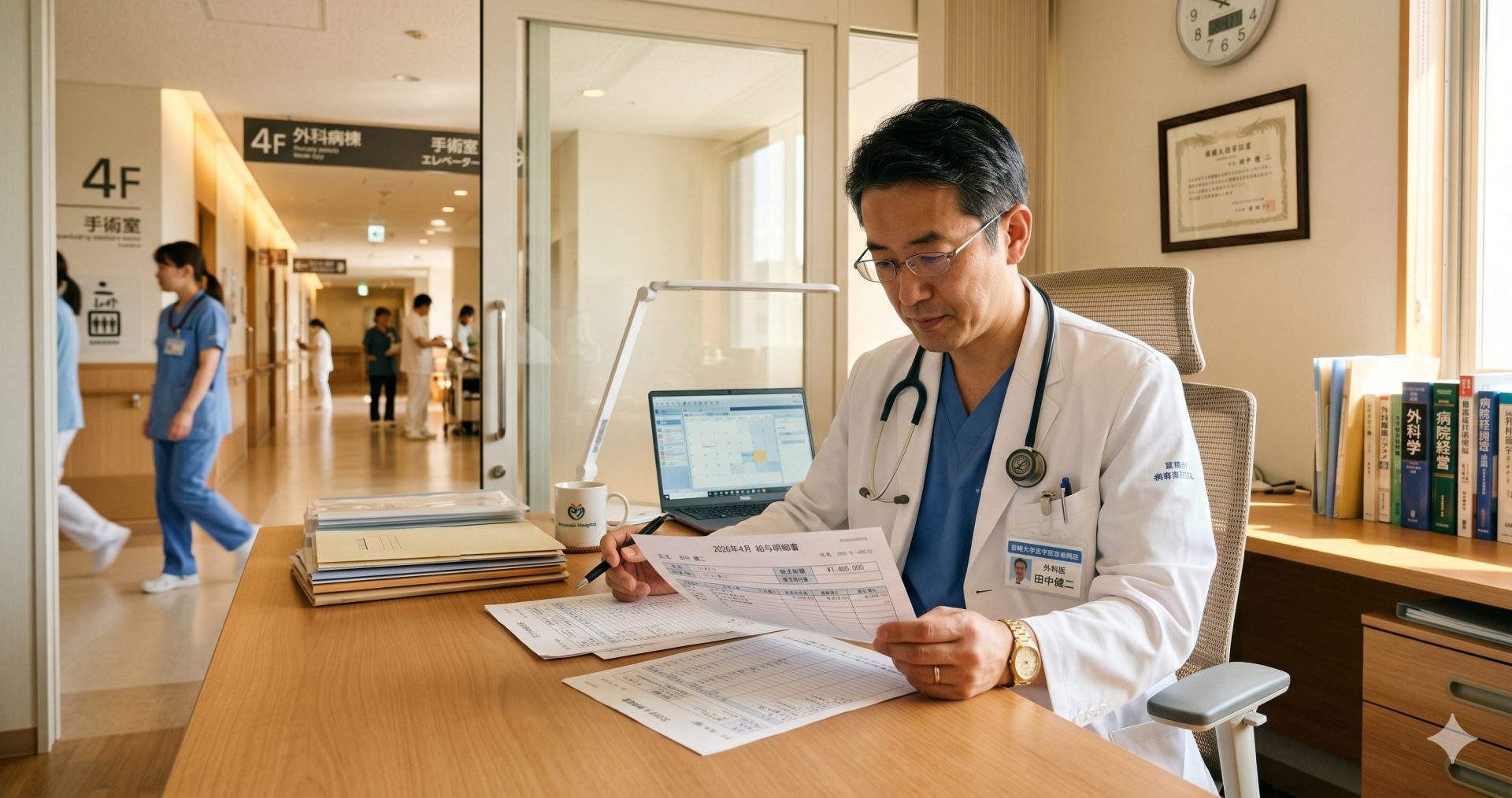 外科医の年収・給料を診療科別に比較するイメージ　