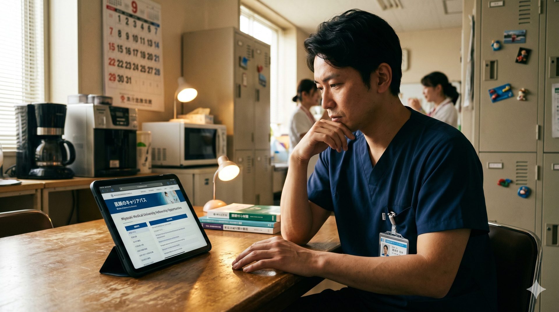 外科医が転職を決断する場面のイメージ