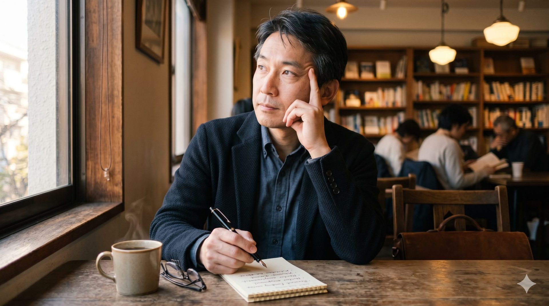 思考をノートに整理する外科医