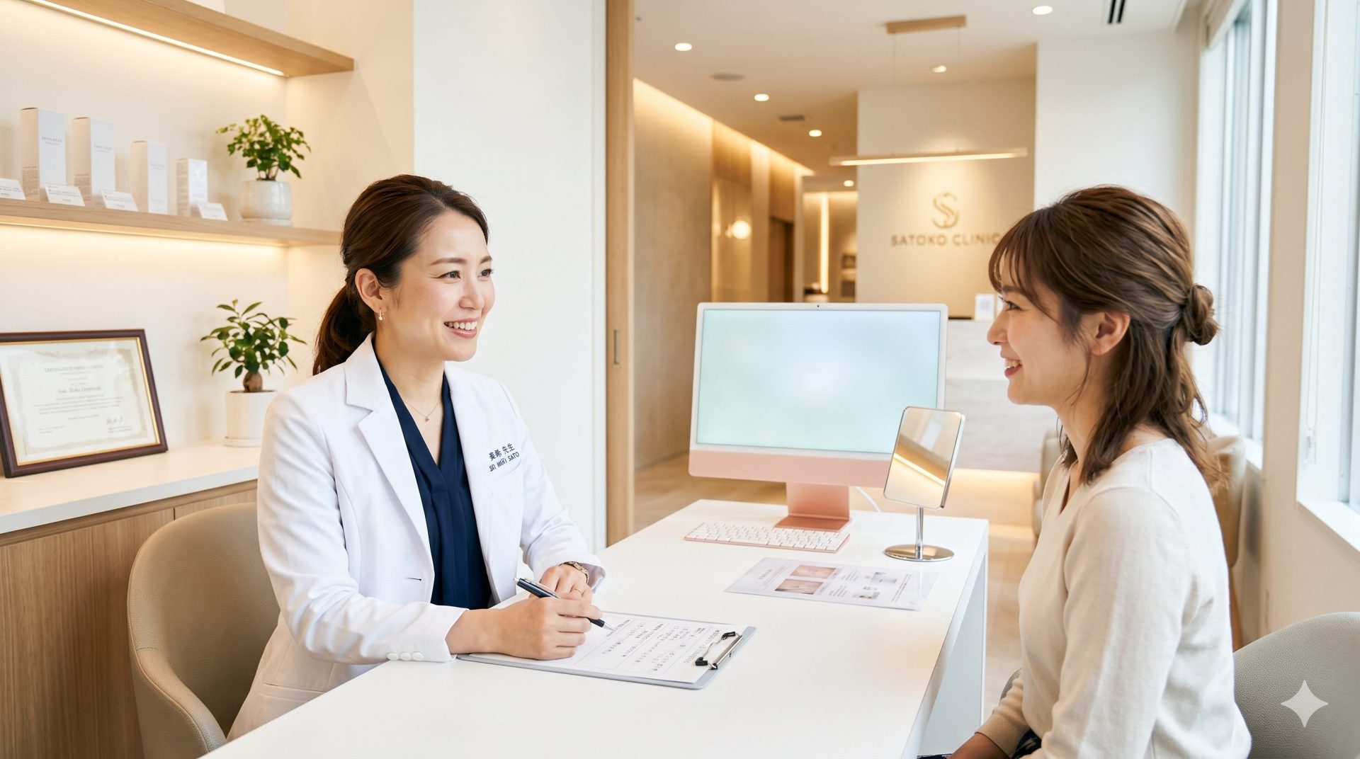 美容外科クリニックで働く外科医のイメージ