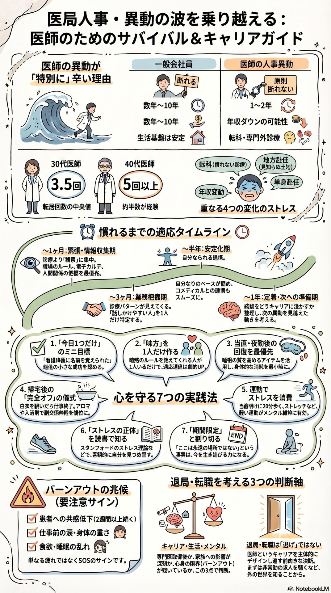 医局人事・異動で慣れるまで辛い医師へ｜乗り越え方と退局判断軸