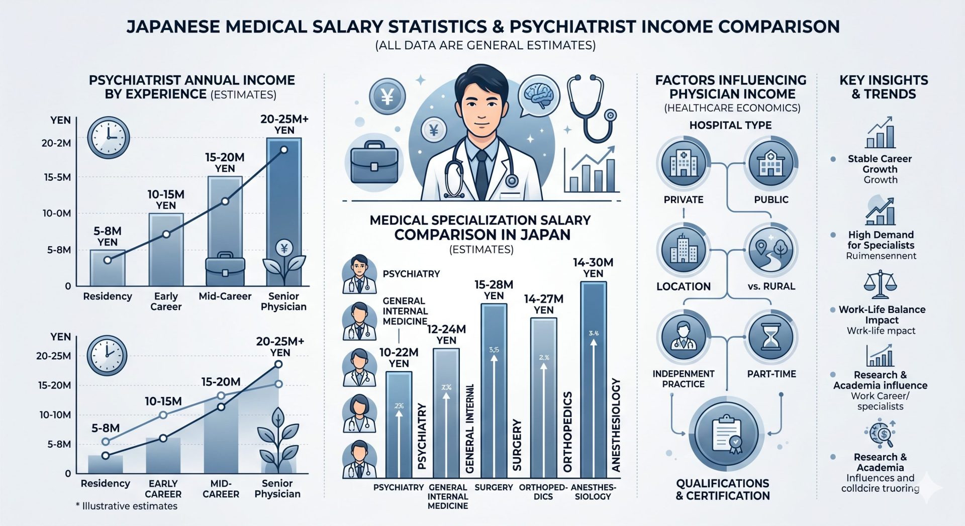 精神科医の平均年収は1,230万円——最新データが示す実態