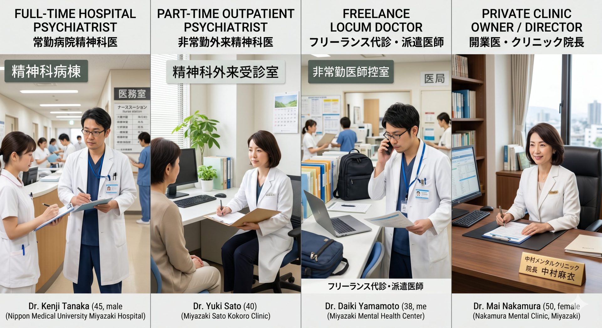 【働き方別比較】常勤・非常勤・バイト・開業医の年収実態